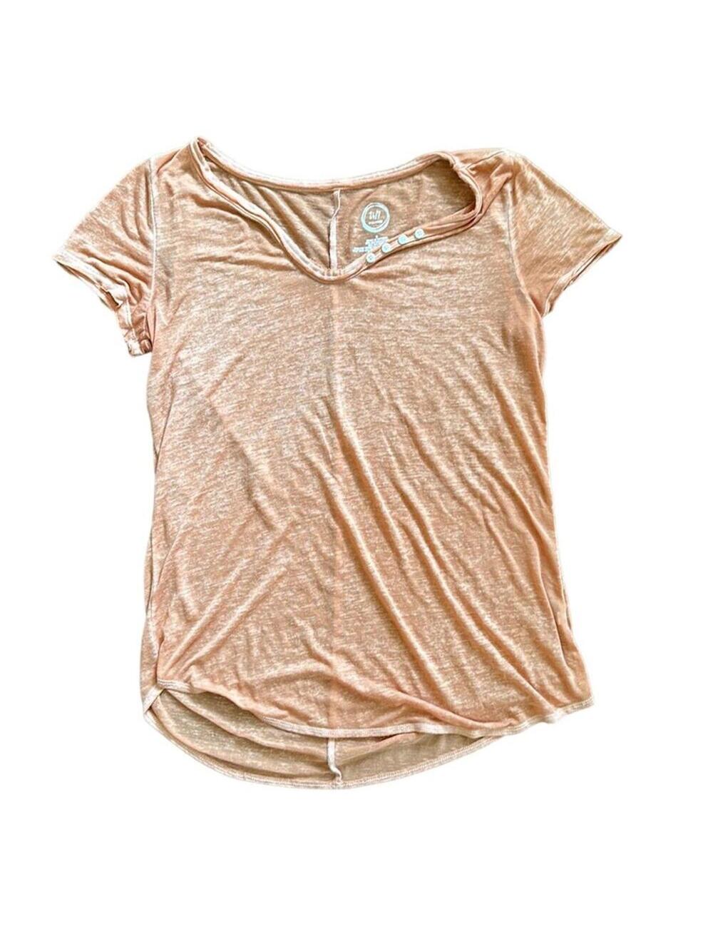 Maurice’s | Women’s Orange Burn Out Tee | Size Small | 0697